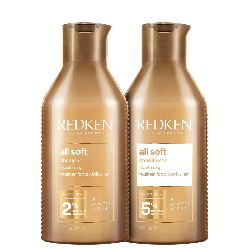 Kit Redken All Soft Duo (2 Produtos) Shampoo e condicionador