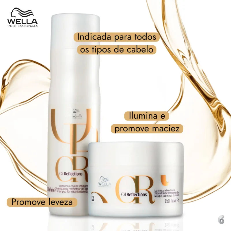 Kit Wella Professionals Oil Reflections Mask Duo Kit de shampoo e máscara