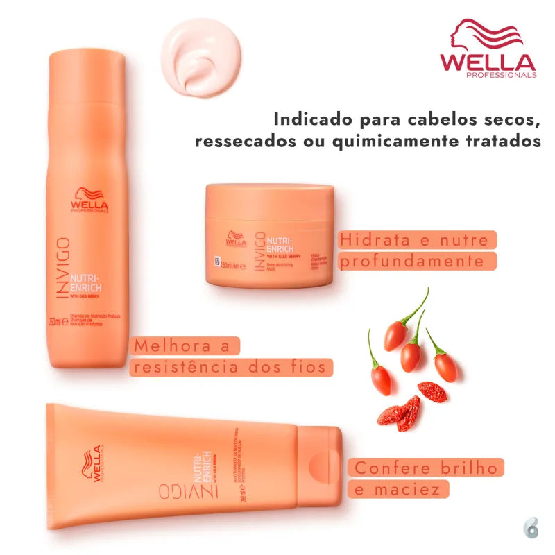 Kit Wella Professionals Invigo Nutri-Enrich Trio- Shampoo, Condicionador e Máscara