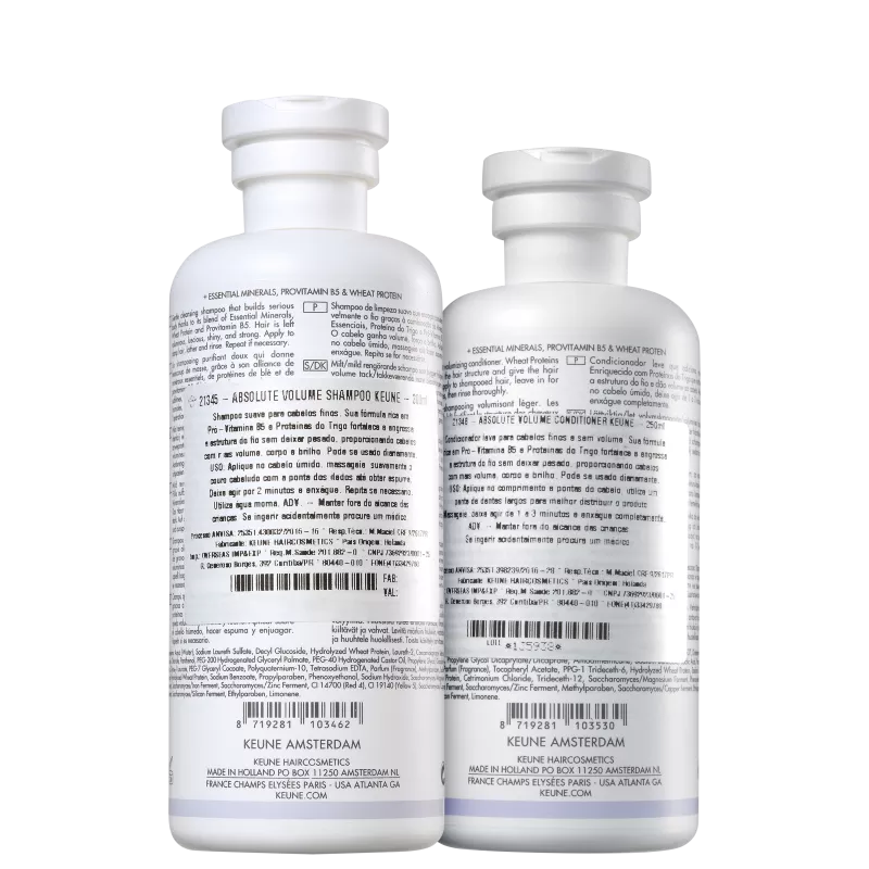 Kit Keune Care Absolute Volume – Shampoo e Condicionador
