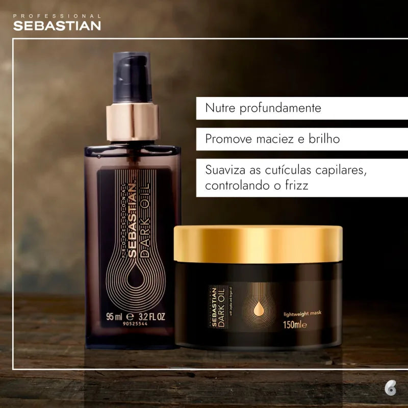 Kit Sebastian Professional Dark Oil Mask Duo - óleo capilar e máscara