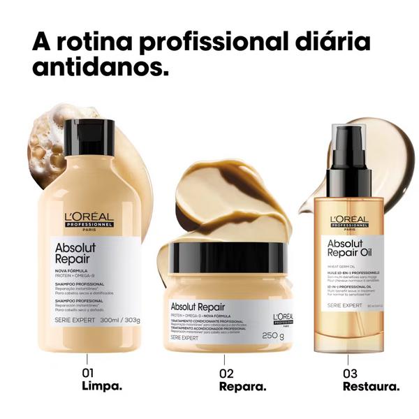 L'Oréal Professionnel Serie Expert Absolut Repair Omega-9 + Protein - Máscara Capilar 250g