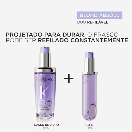 Óleo Capilar Kérastase Blond Absolu L'huile Cicagloss Refilável