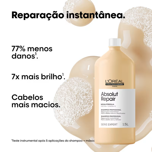 L'Oréal Professionnel Serie Expert Absolut Repair Omega-9 + Protein - Shampoo 1,5L