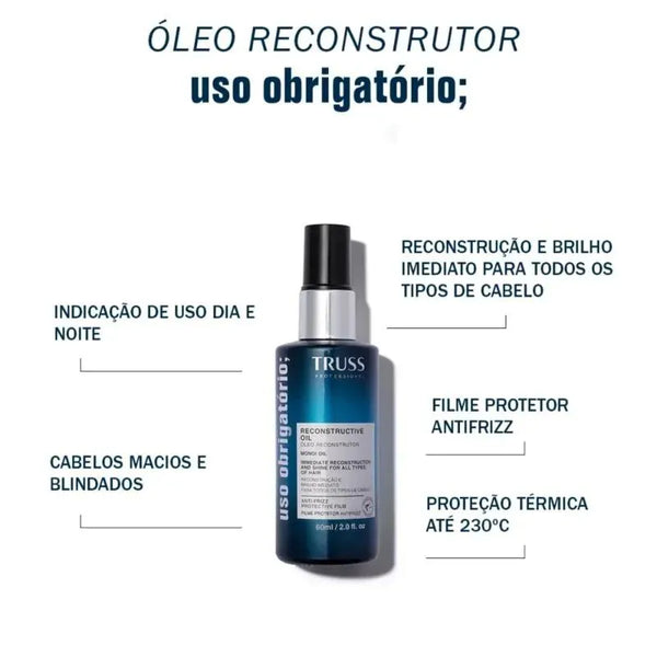TRUSS Uso Obrigatório - Óleo Capilar Reconstrutor 60ml