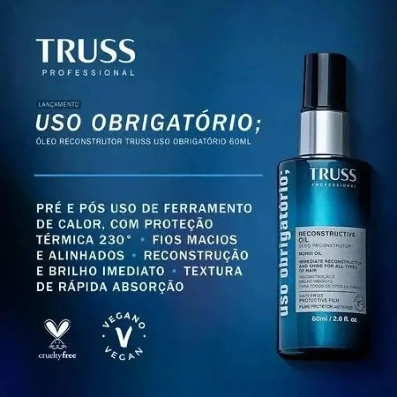 TRUSS Uso Obrigatório - Óleo Capilar Reconstrutor 60ml