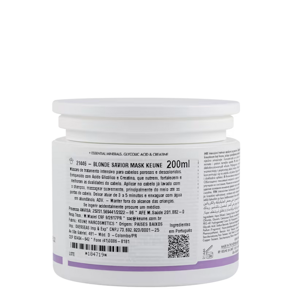 Keune Care Blonde Savior - Máscara Capilar 200ml