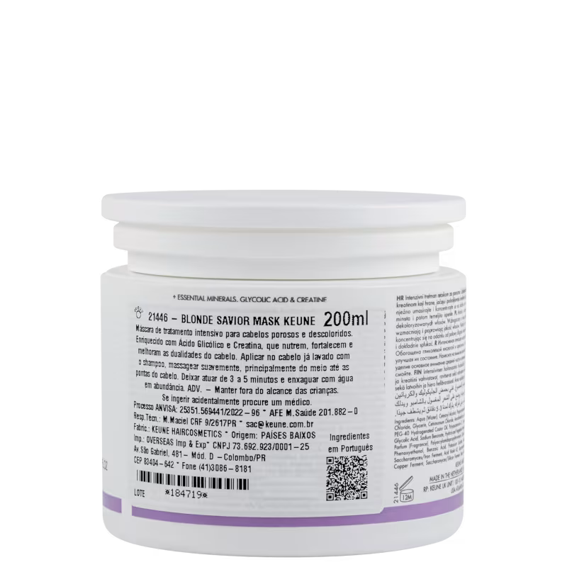 Keune Care Blonde Savior - Máscara Capilar 200ml