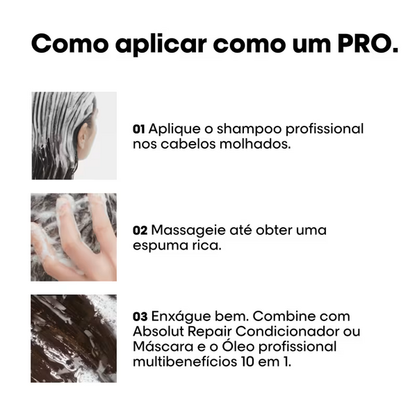 L'Oréal Professionnel Serie Expert Absolut Repair Omega-9 + Protein - Shampoo 1,5L