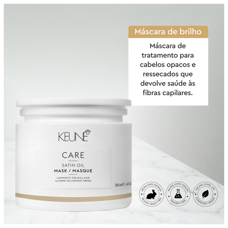 Keune Care Satin Oil - Máscara Capilar 200ml