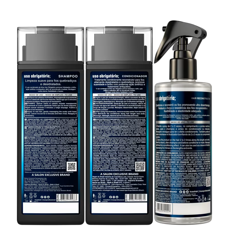 Kit TRUSS Uso Obrigatório Hair Reconstructor (3 Produtos)
