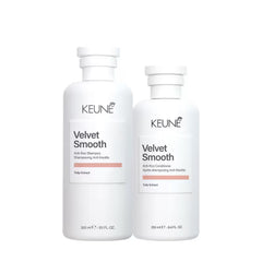 Kit Keune Velvet Smooth - Alinhamento e Maciez (2 Produtos) + Escova couro cabeludo brinde