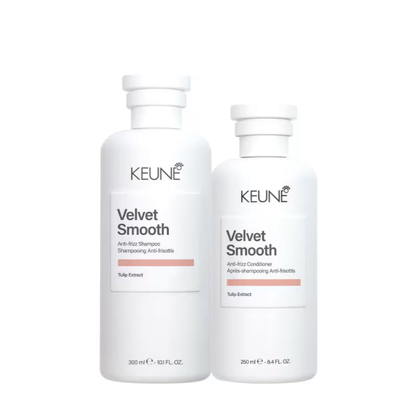 Kit Keune Velvet Smooth - Alinhamento e Maciez (2 Produtos) + Escova couro cabeludo brinde