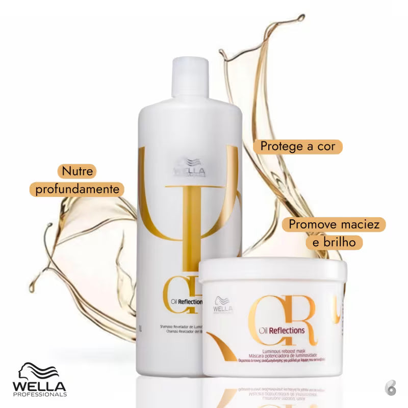 Kit Wella Professionals Oil Reflections Duo Salão (2 Produtos)
