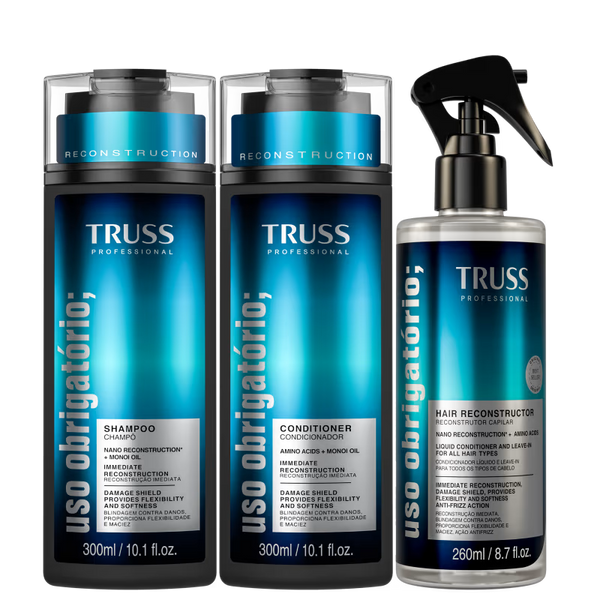 Kit TRUSS Uso Obrigatório Hair Reconstructor (3 Produtos)