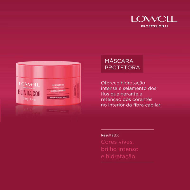 Lowell Blinda Cor - Máscara Capilar 240g