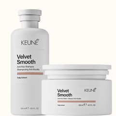 Kit Keune Care Velvet Smooth - Nutrição e Maciez (2 Produtos) + Escova couro cabeludo brinde