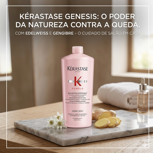 Shampoo Génesis Bain Nutri-Fortifiant 1 Litro Kérastase