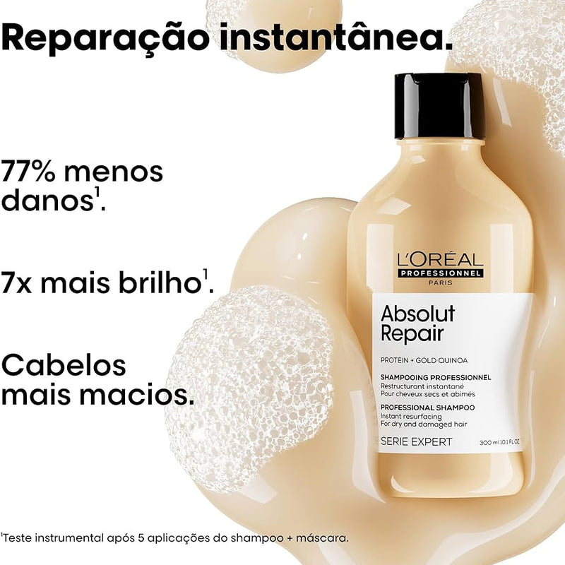 Kit L'oréal Professionnel Serie Expert Absolut Repair Gold Quinoa - Shampoo 300ml
