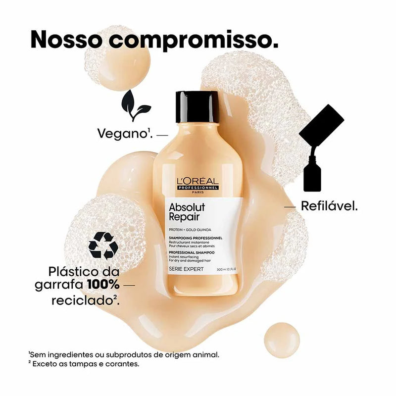 Kit L'oréal Professionnel Serie Expert Absolut Repair Gold Quinoa - Shampoo 300ml