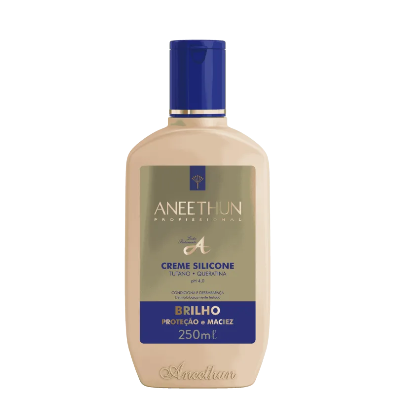 Aneethun Linha A Silicone com Tutano e Queratina – Creme Capilar e Protetor Térmico 250ml