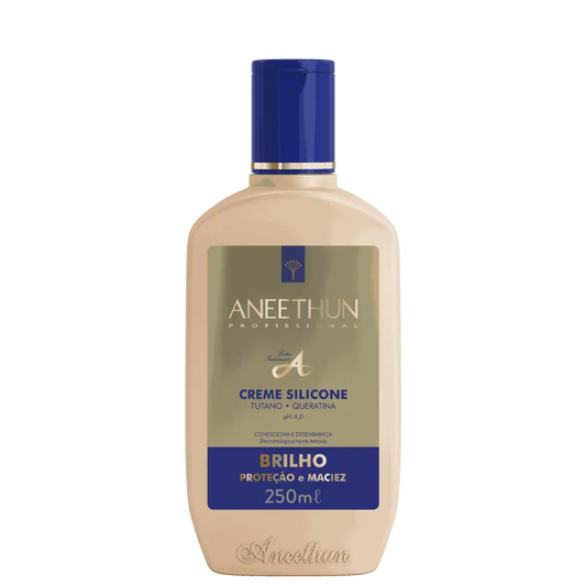 Aneethun Linha A Silicone com Tutano e Queratina – Creme Capilar e Protetor Térmico 250ml