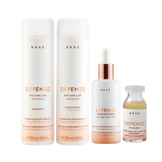 Kit Braé Defense Antiqueda – Shampoo + Condicionador + Tônico + Ampola Capilar