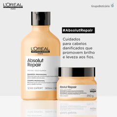 Kit L'Oréal Professionnel Serie Expert Absolut Repair Gold Quinoa + Protein Instant Resurfacing - Shampoo e Máscara