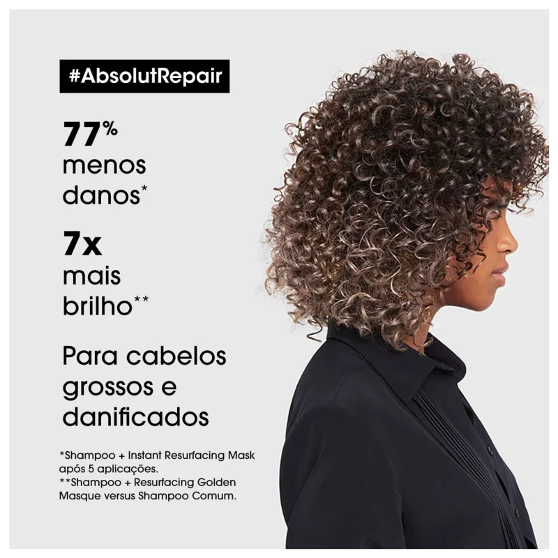 Kit L'Oréal Professionnel Serie Expert Absolut Repair Gold Quinoa + Protein Instant Resurfacing - Shampoo e Máscara