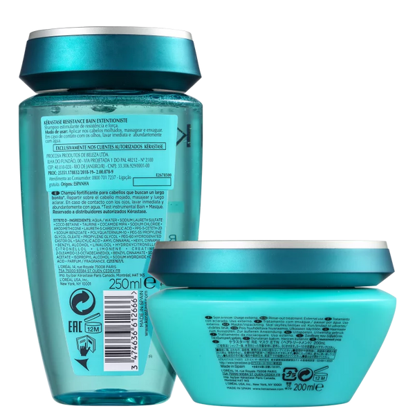 Kit Kérastase Résistance Extentioniste Bain Masque- Shampoo e Máscara