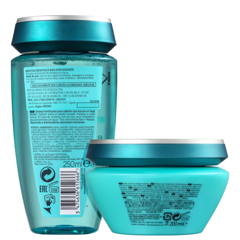 Kit Kérastase Résistance Extentioniste Bain Masque- Shampoo e Máscara