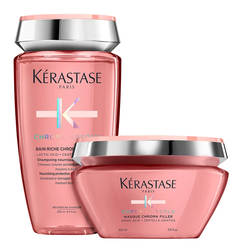 Kit Kérastase Chroma Absolu Riche Respect Filler - Shampoo e Máscara