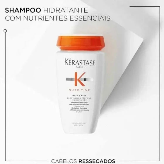 Kit Kérastase Nutritive Bain Satin + Máscara Masquintense Kit Kérastase Nutritive
