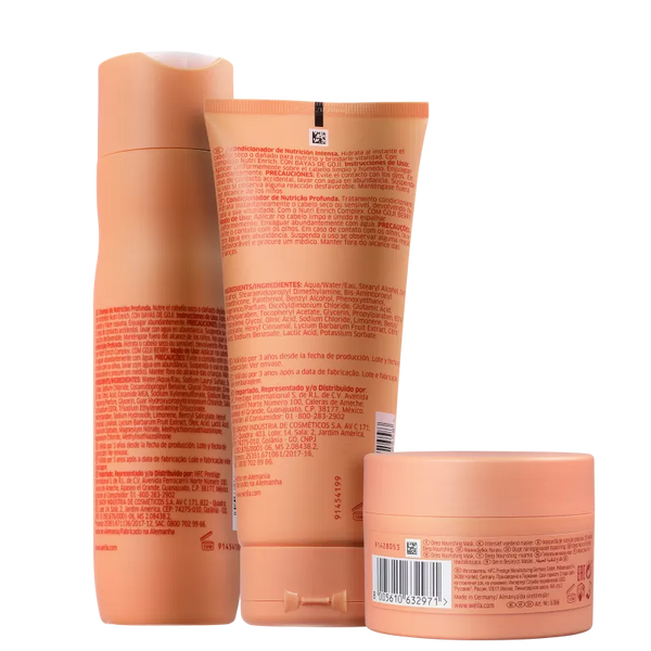 Kit Wella Professionals Invigo Nutri-Enrich Trio- Shampoo, Condicionador e Máscara