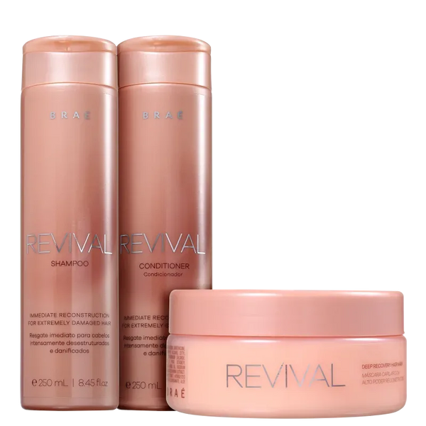 Kit Braé Revival Trio de Tratamento (3 Produtos)