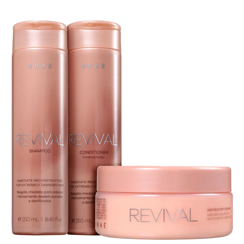 Kit Braé Revival Trio de Tratamento (3 Produtos)