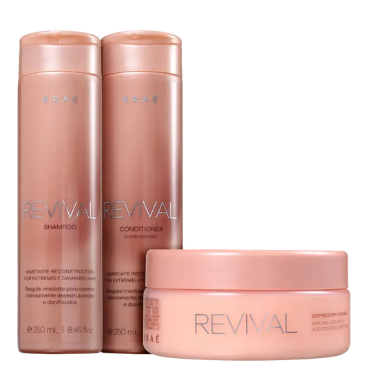 Kit Braé Revival Trio de Tratamento (3 Produtos)