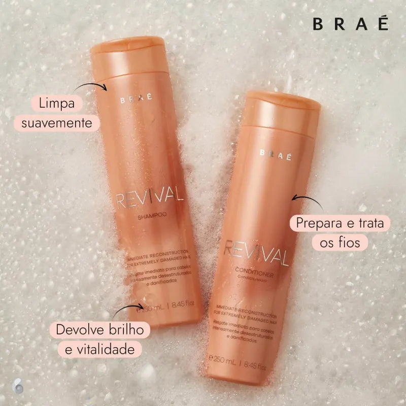 Kit Braé Revival Trio de Tratamento (3 Produtos)