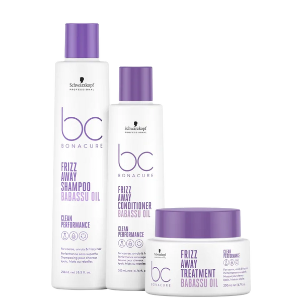 Kit Schwarzkopf Professional BC Bonacure Clean Performance Frizz Away Home Care- shampoo e condicionador