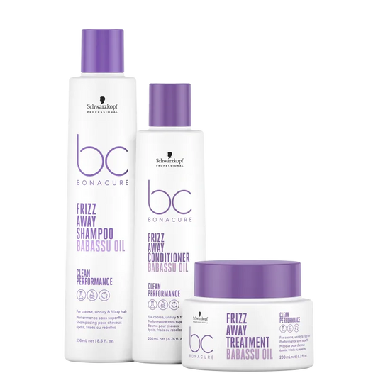 Kit Schwarzkopf Professional BC Bonacure Clean Performance Frizz Away Home Care- shampoo e condicionador