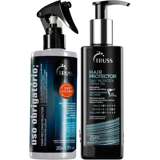 Kit Truss Uso Obrigatório & Hair Protector Duo (2 Produtos) - Protetor térmico