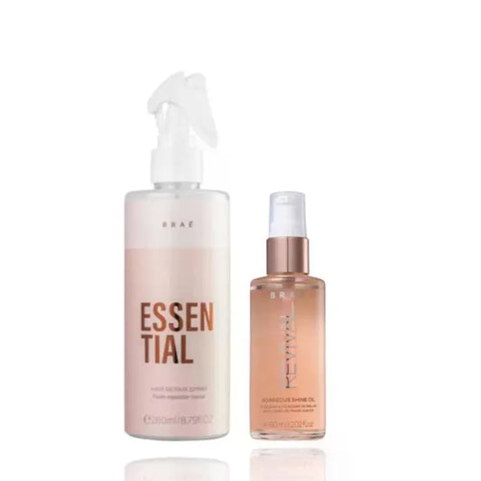 Kit Braé Essential Revival Reparador - Finalizador e óleo