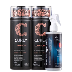 Kit Truss Curly Obrigatório Trio - Shampoo , Condicionador e finalizador