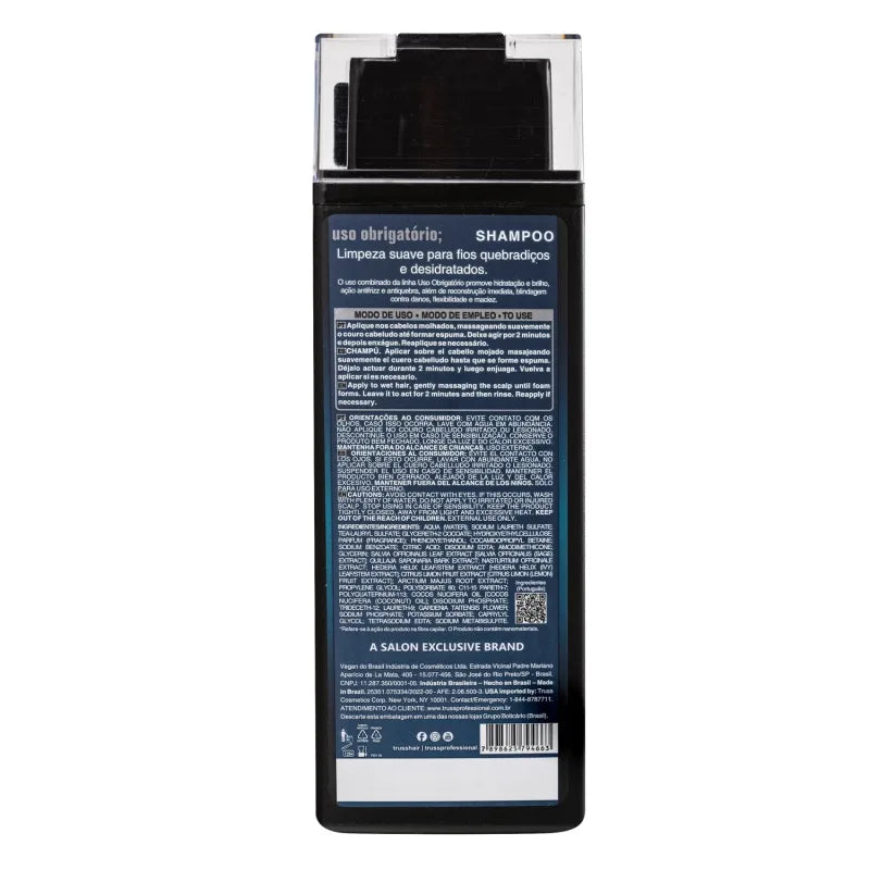 TRUSS Uso Obrigatório Kit – Shampoo 300ml + Máscara 180g + óleo uso obrigatório Brinde!