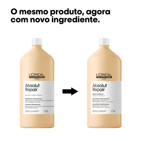 L'Oréal Professionnel Serie Expert Absolut Repair Omega-9 + Protein - Shampoo 1,5L