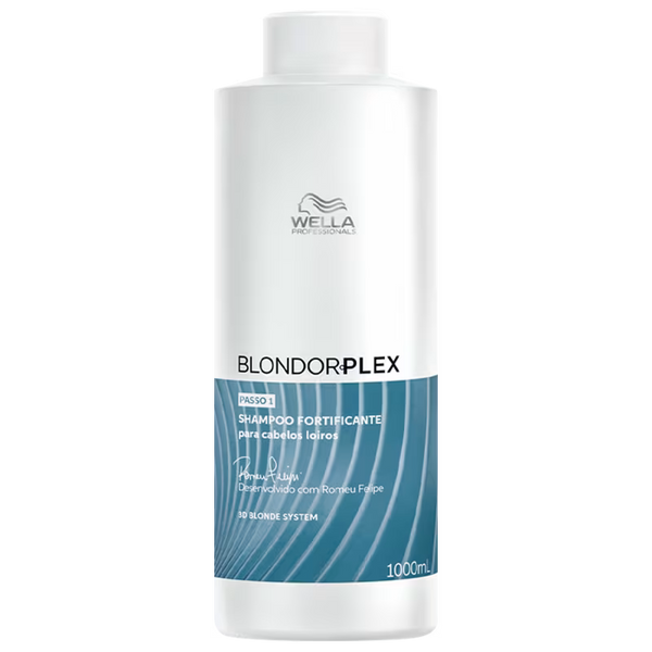 Kit Wella Professionals BlondorPlex Duo Salão (Shampoo 1L + Máscara 500ml)