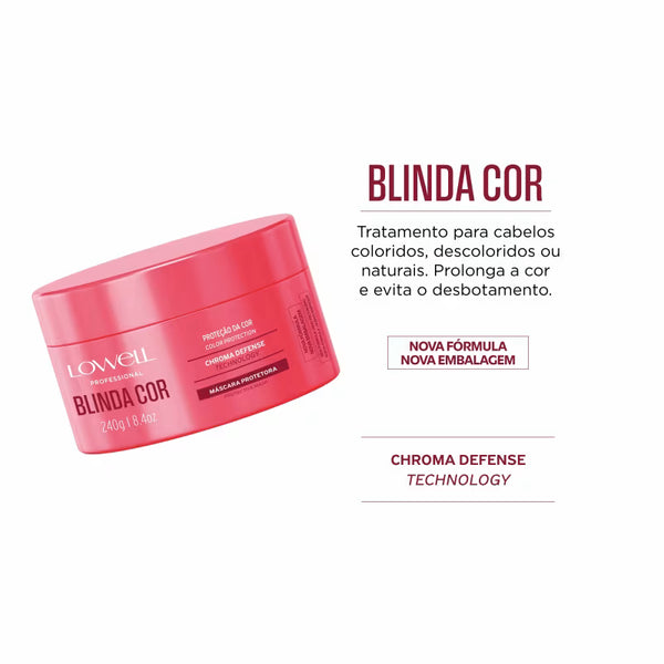 Lowell Blinda Cor - Máscara Capilar 240g