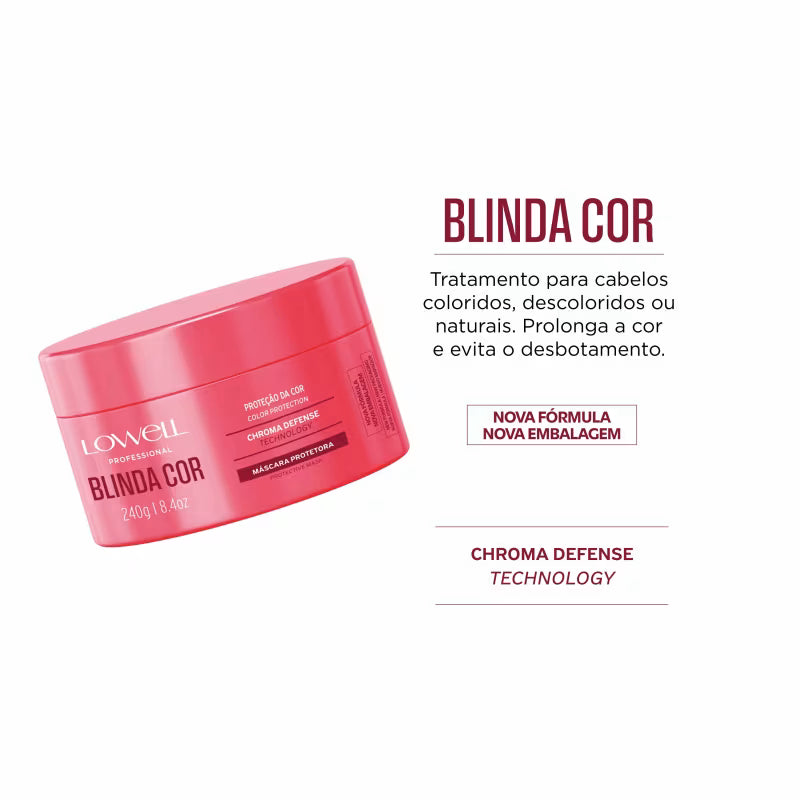 Lowell Blinda Cor - Máscara Capilar 240g