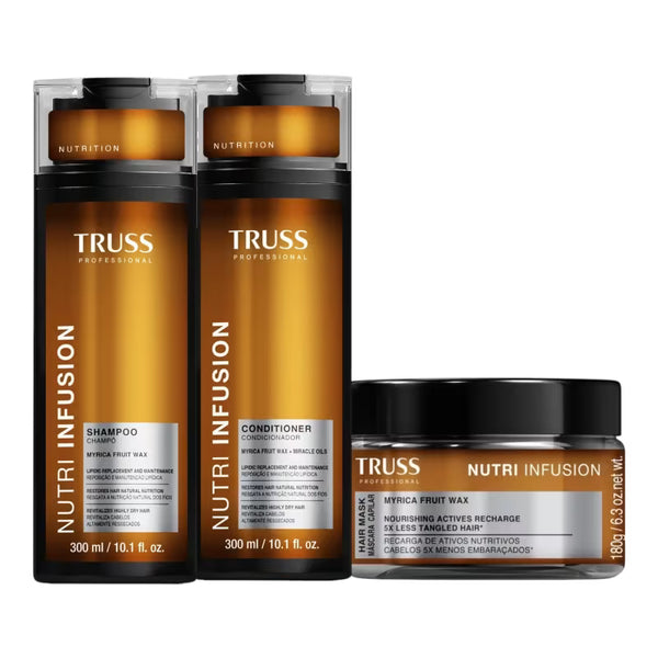 Kit Truss Nutri Infusion - Shampoo 300ml + Condicionador 300ml + Máscara 180g