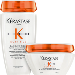 Kit Kérastase Nutritive Bain Satin + Máscara Masquintense Kit Kérastase Nutritive